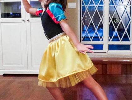 Mini Vestito di Biancaneve